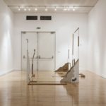 white oak, drywall, metal, glazed ceramic, resin, brass, aluminum, shoelace, wire, duct-tape, ink, household paint, pencil, tools, dimensions variable, 2016
<br>
(installation view from: The Equilibrists, curated by Gary Carrion-Murayari and Helga Christoffersen with Massimiliano Gioni, organized by the New Museum, New York and the DESTE Foundation, Athens in collaboration with the Benaki Museum, Athens)